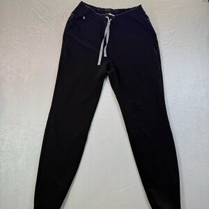 Figs Men's Black Joggers with Gray Drawstring